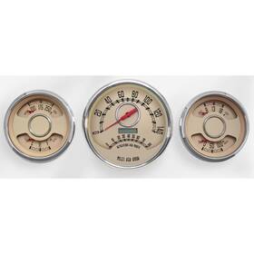 37344-02 New Vintage Usa 3 Gauge Combo Woodward Series 4 3/8 Inch Bge