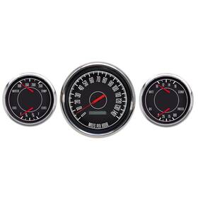 67335-01 New Vintage Usa 3 Gauge Kit 1967 Series 4 3/8 Inch Black 67335-01 New Vintage Usa 3 Gauge Kit 1967 Series 4 3/8 Inch Black