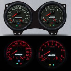 69691-04 New Vintage Usa 69 Firebird Aviator Series Gauge Set