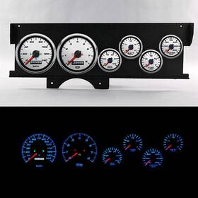 72020-03 New Vintage Usa 70-72 Malibu Dash Perf. Ii Gauges White