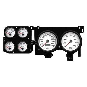 73016-03 New Vintage Usa 6 Gauge Performance White 73-87 Chev