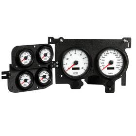73026-03 New Vintage Usa 6 Gauge Performance Ll White 73-87 Chev