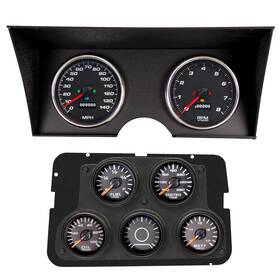 77011-01 New Vintage Usa Performance Ii Gauges 78-82c3 Corvette Black
