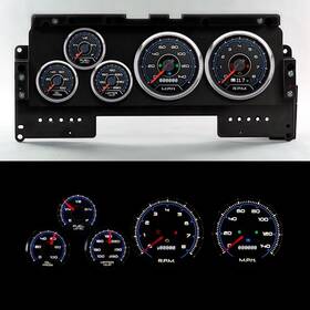 92001-05 New Vintage Usa Gauges Cfr Series Black/gray Face Red Pointer Stainless Steel Bezels