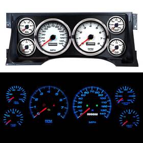 95102-03 New Vintage Usa Performance Ii Gauges 95-98 Gm Truck White