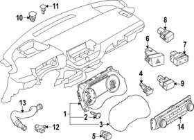 24810-9hf0c Nissan Genuine Instrument Cluster