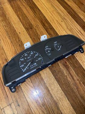 248109b406 Nissan 1995-1997 Sentra 1.6l A/t Speedometer Instrument Gauge Cluster 80k