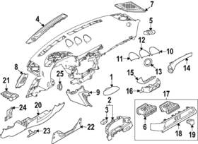 68112-6gp0a Nissan Genuine Meter Hood