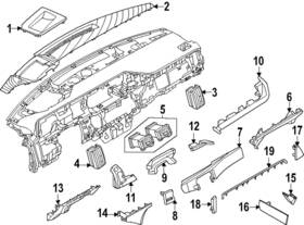 68240-7ka0a Nissan Genuine Cluster Lid