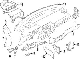 68240-9hg1a Nissan Genuine Cluster Lid
