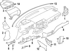 68240-9hg1c Nissan Genuine Cluster Lid