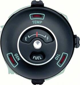 5644638 Oer 1963-64 Chevy Ii Nova Dash Fuel Gauge With Temp Gen Oil Lights Gm Licensed