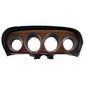 10838pw Oer Authorized 1969 Mustang Instrument Guage Bezel With Dark Walnut Woodgrain