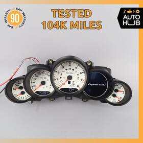 95864183100 Porsche 15-16 Cayenne 958 Turbo V8 Instrument Speedometer Cluster White Oem 104k