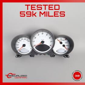 98764111332 Porsche 05-08 Cayman S 987 Boxster Manual Instrument Speedometer Cluster Oem 59k