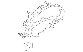 991-552-525-01-5q0 Porsche Genuine Cluster Cover