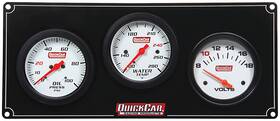 61-7017 Quickcar 3 Gauge Extreme Panel Op/wt/volts