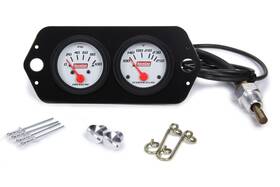 61-2204 Quickcar Racing Products - Analog Open Wheel 2-gauge Panel Oil Pressure/water