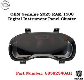 Ram 68610858ad Oem 2025 1500 12 Inch Display Digital Instrument Panel Cluster Module 68582340ah