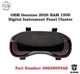 68628094ae Ram 68628094ag Oem 2026 1500 Rebel 12 Inch Digital Instrument Panel Cluster Module