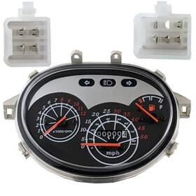 Ga-0050 Redcap Speedometer Gauge Cluster For Taotao Powermax 150 Cy50a Cy150b 50cc-150cc Gy6
