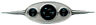 Ret-2001 Dakota Digital Universal Classic Hole Retrotech Gauges Kit With Wings