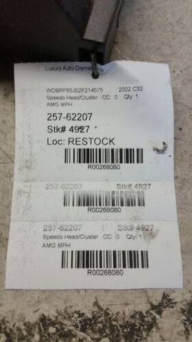 2035409811 See%20title 257-62207 2002 Mercedes-benz Speedometer - R268080