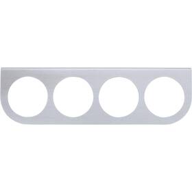91140398 Speedway Motors Universal 4 Gauge Dash Panel Brushed