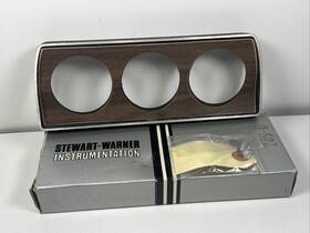 289-d Stewart Warner Vintage Gauge Bezel / Panel/cluster In Original Box