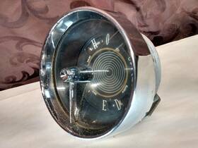 536871 Studebaker 1955 Studebakers Instrument Gauges Cluster With Chrome Bezel Oil Temp Amps Gas