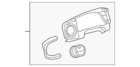 55410-04020-c6 Toyota Genuine Instrument Cluster Bezel