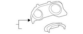 55410-06310 Toyota Genuine Cluster Trim 55410-06310 Toyota Genuine Cluster Trim
