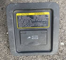 64716-35030 Toyota 2007-2014 Fj Cruiser Rear Cargo Bay 400 Watt Outlet Plug Oem