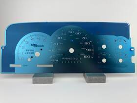 Aqgm98 Us Speedo Aqua Stainless Steel Gauge Face For 95ft-98ft Gm/chevy Truck And Suv