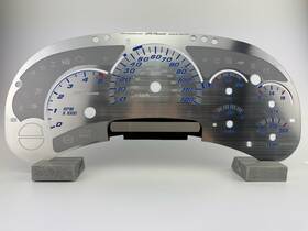 Ssgm01mb Us Speedo Stainless Silverado/sierra Gauge Face For Clusters 03-06 Manual Derv
