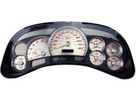 Ssgm02r Us Speedo Stainless Steel Gauge Face For Gm Truck/suv Clusters 03-05 2500 Gas
