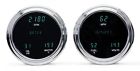 Vfd3-1004 Dakota Digital Dash Universal Gauge System Dual Round Chrome Bezel