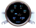 Vfd3-49c Dakota Digital Dash Chevy Car Gauge Cluster Fits Round Bezel