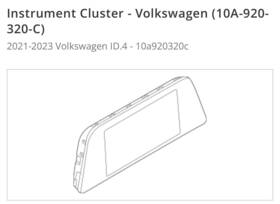 10a-920-320-c Volkswagen Genuine Instrument Cluster