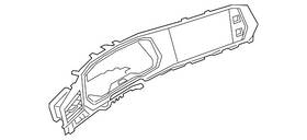 17b-858-019-a-jtc Volkswagen Genuine Cluster Bezel