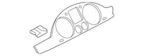 3c8-858-366-f-zqx Volkswagen Genuine Cluster Bezel