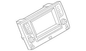 5g0-919-605-k Volkswagen Genuine Display Unit