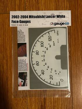 0204ml-1775 Whitegauges.net White Face Gauges For 2002-2004 Mitsubishi Lancer