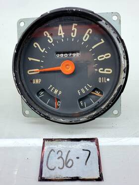 424134 Willys Oem 1950s 1960s Jeep Cj5 Cj6 Speedometer Gauges Cluster Cj 90mph C36-7