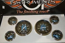 Classic Instruments Hot Rod Series Von Blue Pinstriped Set 1 Off. Fixed Price $900.00.