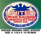 United Drag Racers Association Circuit Car -vintage Original Vinyl Decal Sticker. Fixed Price $10.96.