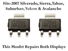 X2 LL2705 Mosfet Fits 2007 Suburban Tahoe Instrument Odometer Cluster Display. Fixed Price $9.99.