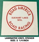 Road America Race Circuit Vinyl Decal Sticker - Vintage Racing Scca. Fixed Price $6.57.