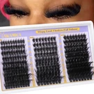 Fluffy Lash Clusters 150D+200D+300D Thick Volume 270 Count (pack Of 1), Black. Fixed Price $14.76.