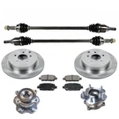 Rear Axles Rotors Hubs & Pads For Nissan Murano 3.5L 2009-2014 All Wheel Drive. Fixed Price $641.00.